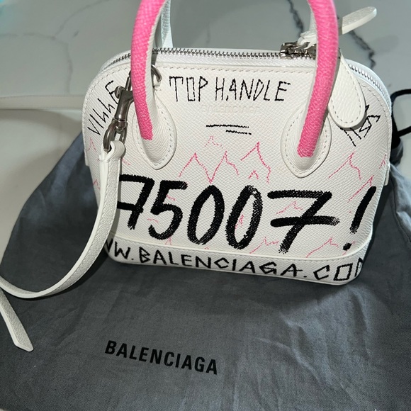 BALENCIAGA Top Handle Ville XXS Graffiti - Picture 7 of 8